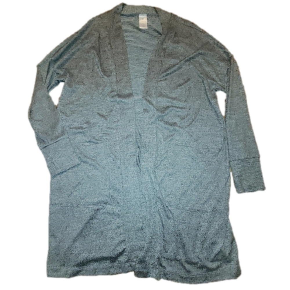 Grey longer length super soft cardigan - Large
